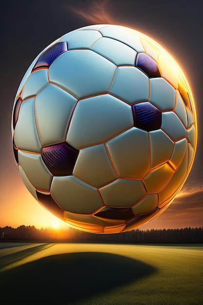 Premium AI Image | Soccer ball in goal