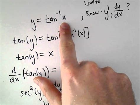 Deriving the Derivative of Inverse Tangent or y = arctan (x ...