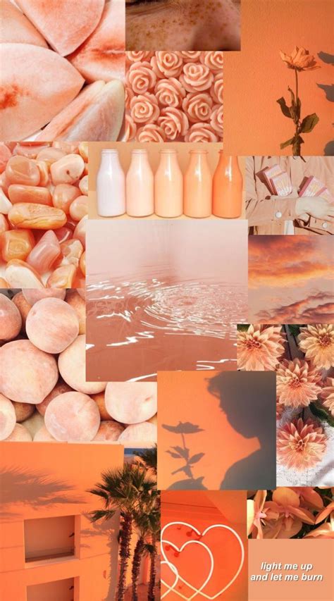 Peach Collage Wallpapers - Wallpaper Cave