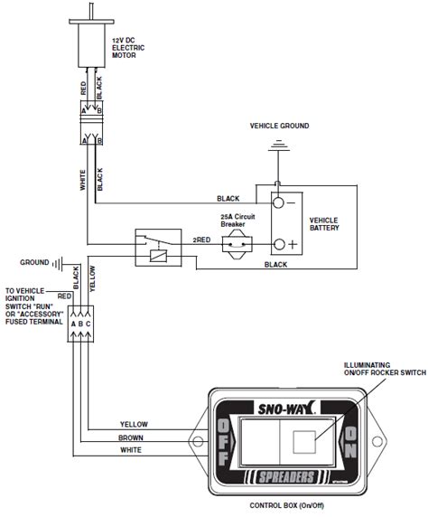 96105890 Sno-way On/off harness salt spreader power wiring