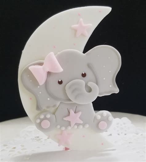 Elephant Cake Topper Baby Elephant Topper Baby Elephant Hot | Etsy