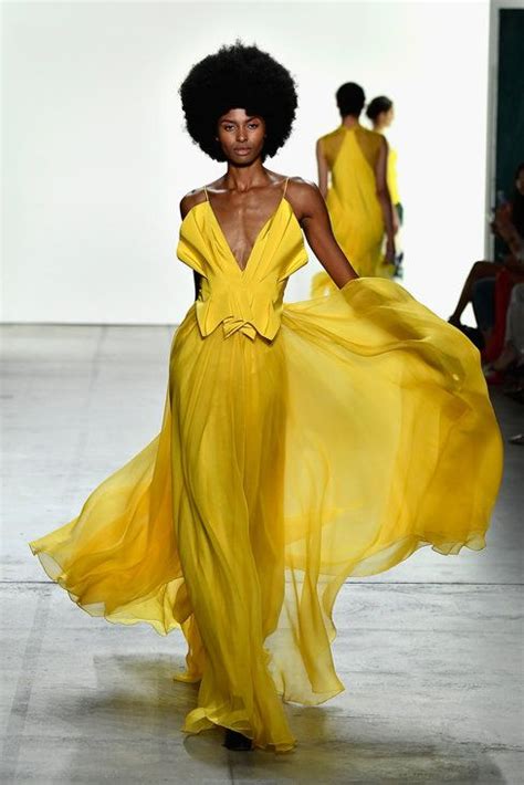 Black Fashion Designers, Black Women Fashion, Yellow Fashion, Couture ...