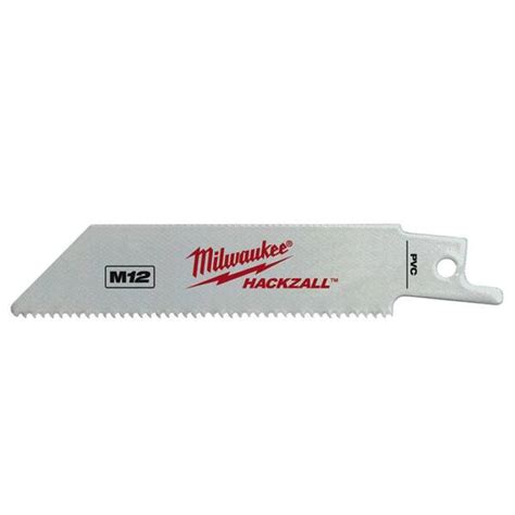 Milwaukee 4 in. 12 Teeth Per in. PVC Cutting HACKZALL Reciprocating Saw ...