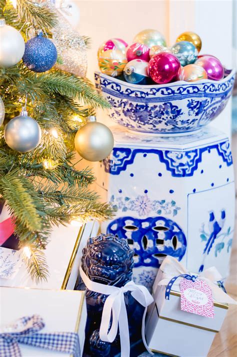 Blue and White Inspired Christmas Decor - The Home I Create