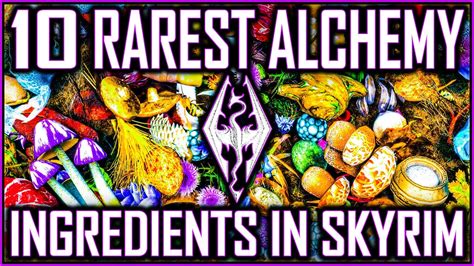 SKYRIM - 10 RAREST Alchemy Ingredients In The Game - YouTube