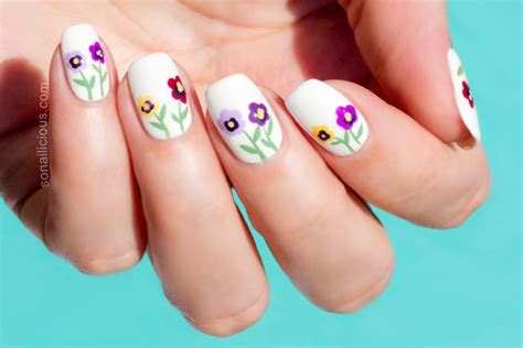 Flower Nail Art Tutorial - Home Alqu