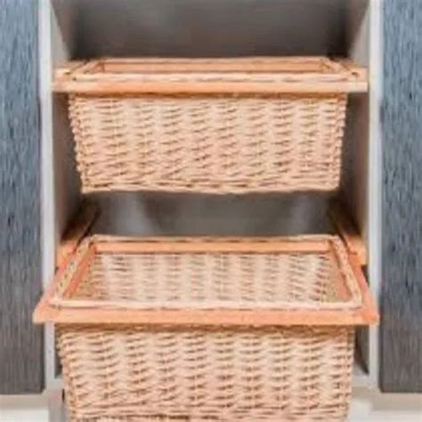 Wooden Inox wicker Basket Pull Out Drawer, For Kitchen at Rs 1499/piece ...