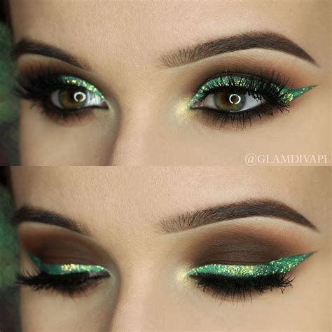 Check out our favorite Green glitter inspired makeup look. Embrace your ...