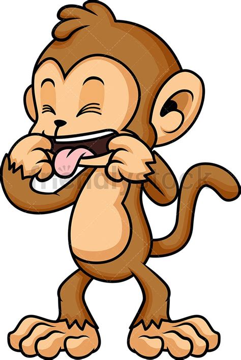 Cute Cartoon Monkey