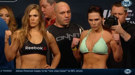 Ronda Rousey -- Half-Naked Weigh-In ... For UFC 184