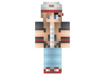 Pokemon Trainer Girl Skin - Minecraft 1.14.3