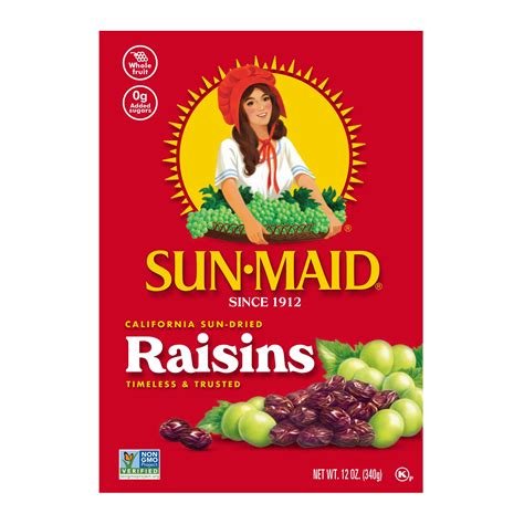 Sun-Maid California Sun-Dried Raisins, 12 Oz. - Walmart.com - Walmart.com