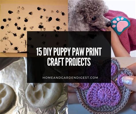 15 Fun DIY Puppy Paw Print Craft Projects & Instructions