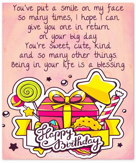 Cute Happy Birthday Quotes for Her 100 Sweet Birthday Messages Adorable ...