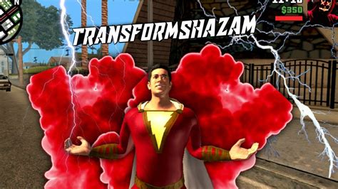 Gta San Andreas Superhero Mod - Shazam Transformation Mod - YouTube