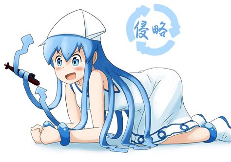 Download Ika Musume Anime Squid Girl HD Wallpaper