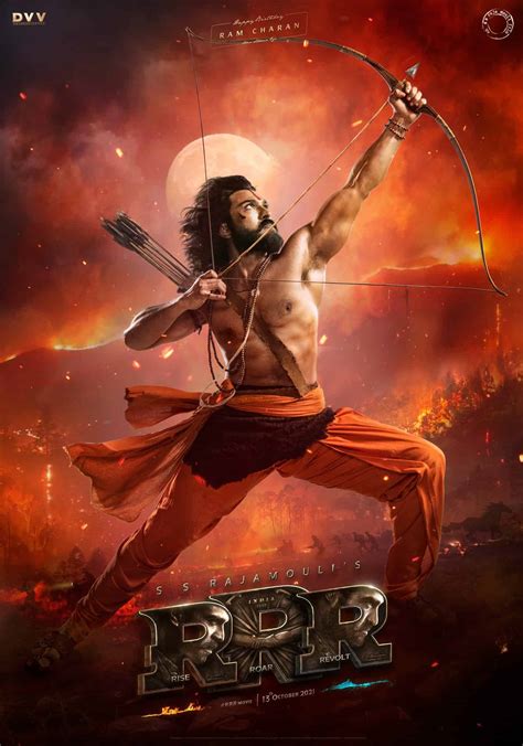 RRR New Poster: Ram Charan's Bravery