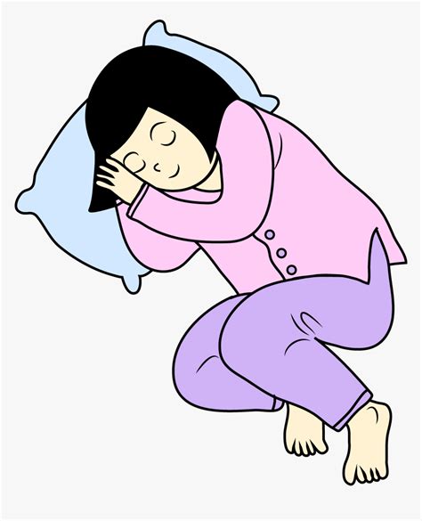 Sleeping Cartoon Girl - Girl Sleeping Clip Art, HD Png Download ...