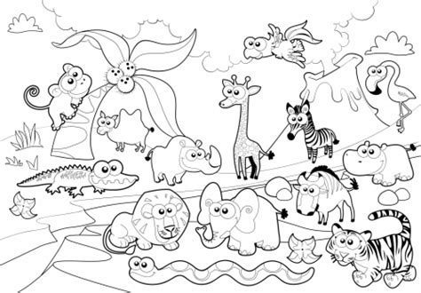 20+ Free Printable Zoo Coloring Pages - EverFreeColoring.com