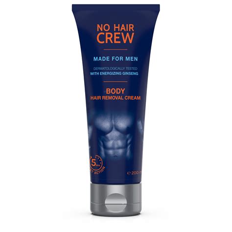 NO HAIR CREW Body Hair Removal Cream - for Men | Nose Ear Care ...