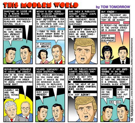 Acerbic Politics: Four Tom Tomorrow cartoons