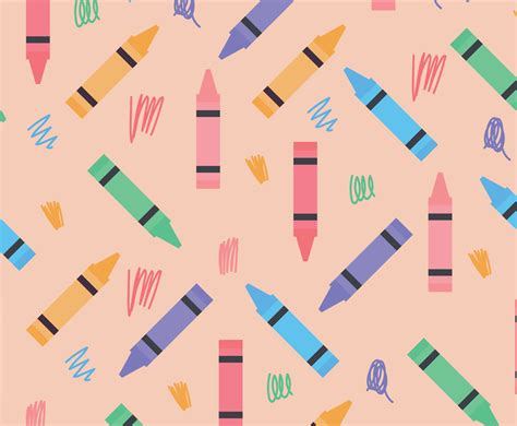 Colorful Crayon Pattern Vector Art & Graphics | freevector.com