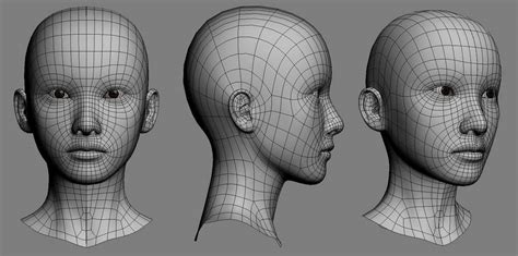 3D Yoona Head Model Wireframe by KataMax on DeviantArt