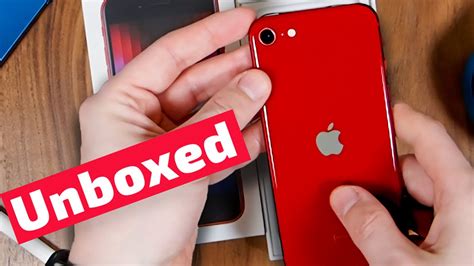 iPhone SE 3 Unboxing (Product RED) - YouTube