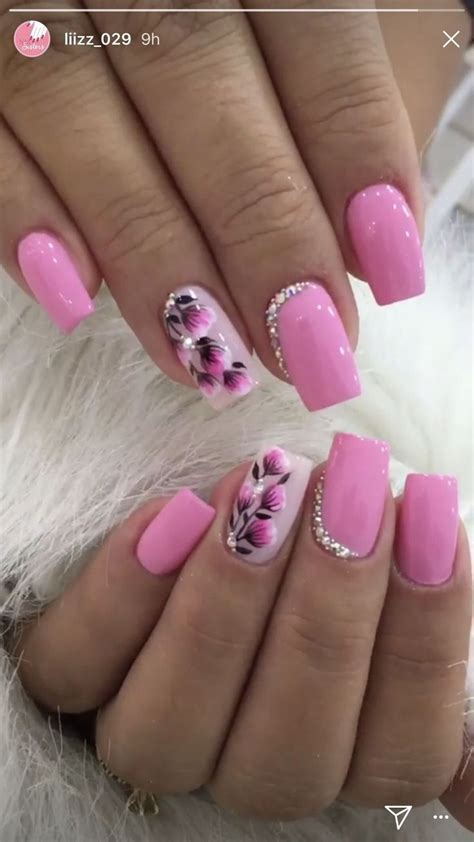 50 Beautiful Spring Nail Design Ideas - The Wonder Cottage | Floral ...