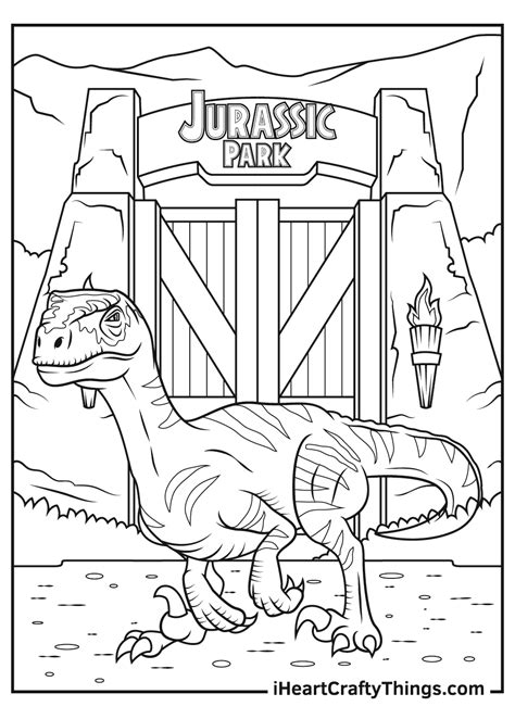 Printable Jurassic Park Coloring Pages (Updated 2021)