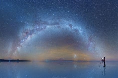 Photos Of These Bolivian Salt Flats Perfectly Reflect The Night Sky