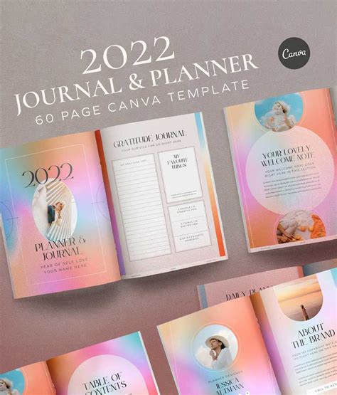 Journal Planner Canva Templates - MacBook Pro Mockup Kit