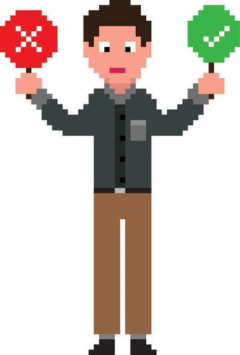 Pixel art illustration of man. 25326896 Vector Art at Vecteezy