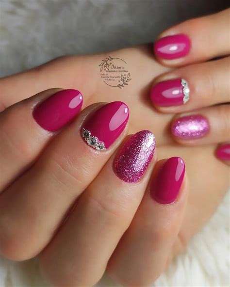 Dark Pink Nails: 40 Cute Designs You Need To Try - Nail Designs Daily