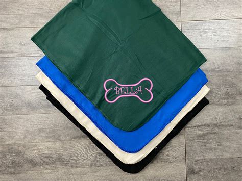 Custom Dog Blanket personalized Embroidered Blanket With Dog | Etsy