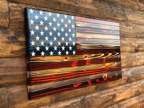 Wooden American Flag Wall Art Diy