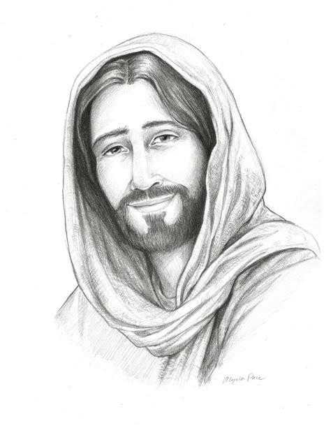 Drawing of Christ, Sketch of Jesus, Religious Art, Savior of the World ...