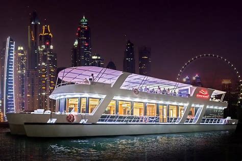 Dubai Marina Dinner Cruise with Drinks & Live Music 2024