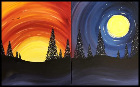 Night And Day Painting at PaintingValley.com | Explore collection of ...