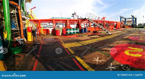 Aft Deck View during Evening Editorial Stock Image - Image of view ...