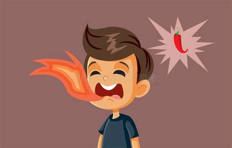 Person Eating Spicy Food Stock Illustrations – 163 Person Eating Spicy ...