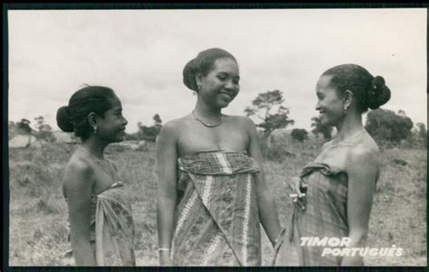 East Timor EthnicLautem Girls with Sarong Dress original c1950s Photo ...