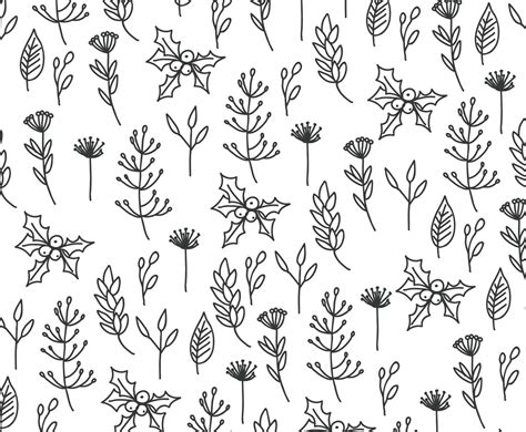 Black And White Floral Pattern Vector Art & Graphics | freevector.com