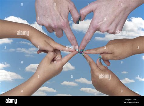 Hands Forming Hearts Stock Photo - Alamy