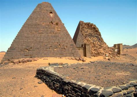 The Nubian Meroe Pyramids in Sudan