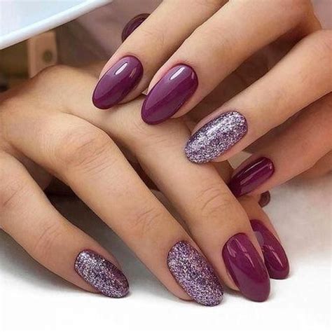 55+ Trendy Manicure Ideas in Autumn Nail Paints; Purple Nails; Manicure ...