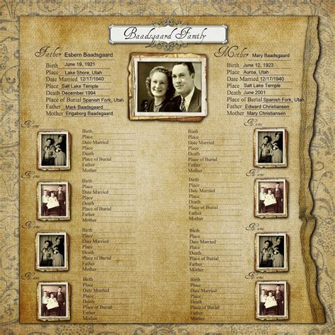 Free Printable Family History Book