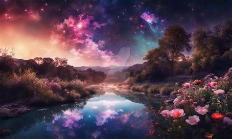 Gorgeous nature scene by night wallpaper by xRebelYellx on DeviantArt