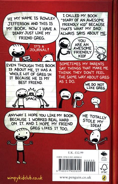 Diary of an awesome friendly kid : Rowley Jefferson's journal