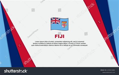 Fiji Flag Abstract Background Design Template Stock Vector (Royalty ...